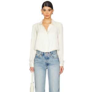 LPA Gabriella Bodysuit (Size Small in Cream)